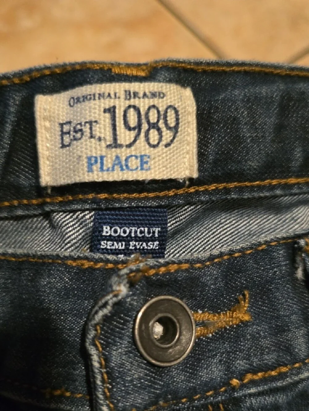The Children's Place Dark Blue Straight-Leg Kids Jeans